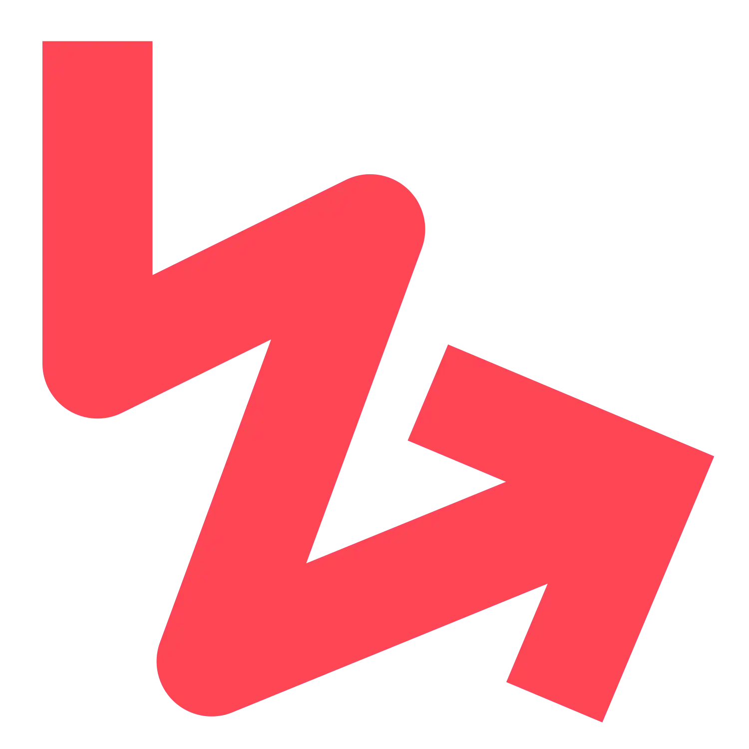 Roter Pfeil zeigt nach rechts