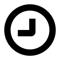 Schwarzes Uhr-Symbol