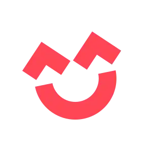 Rotes fröhliches Smiley-Symbol